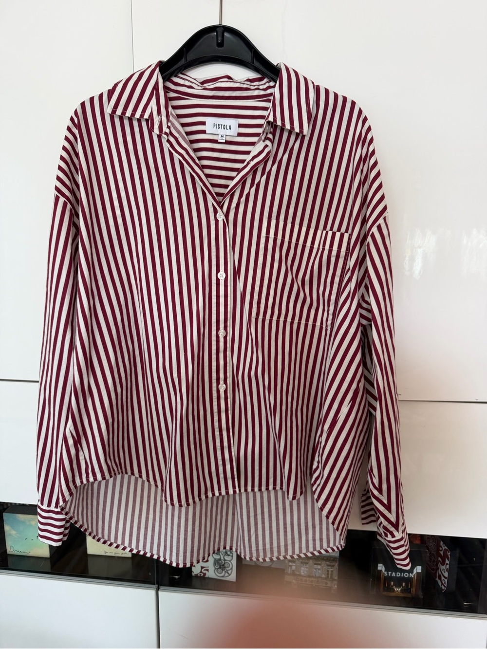 Pistols, oversized, boxy button up